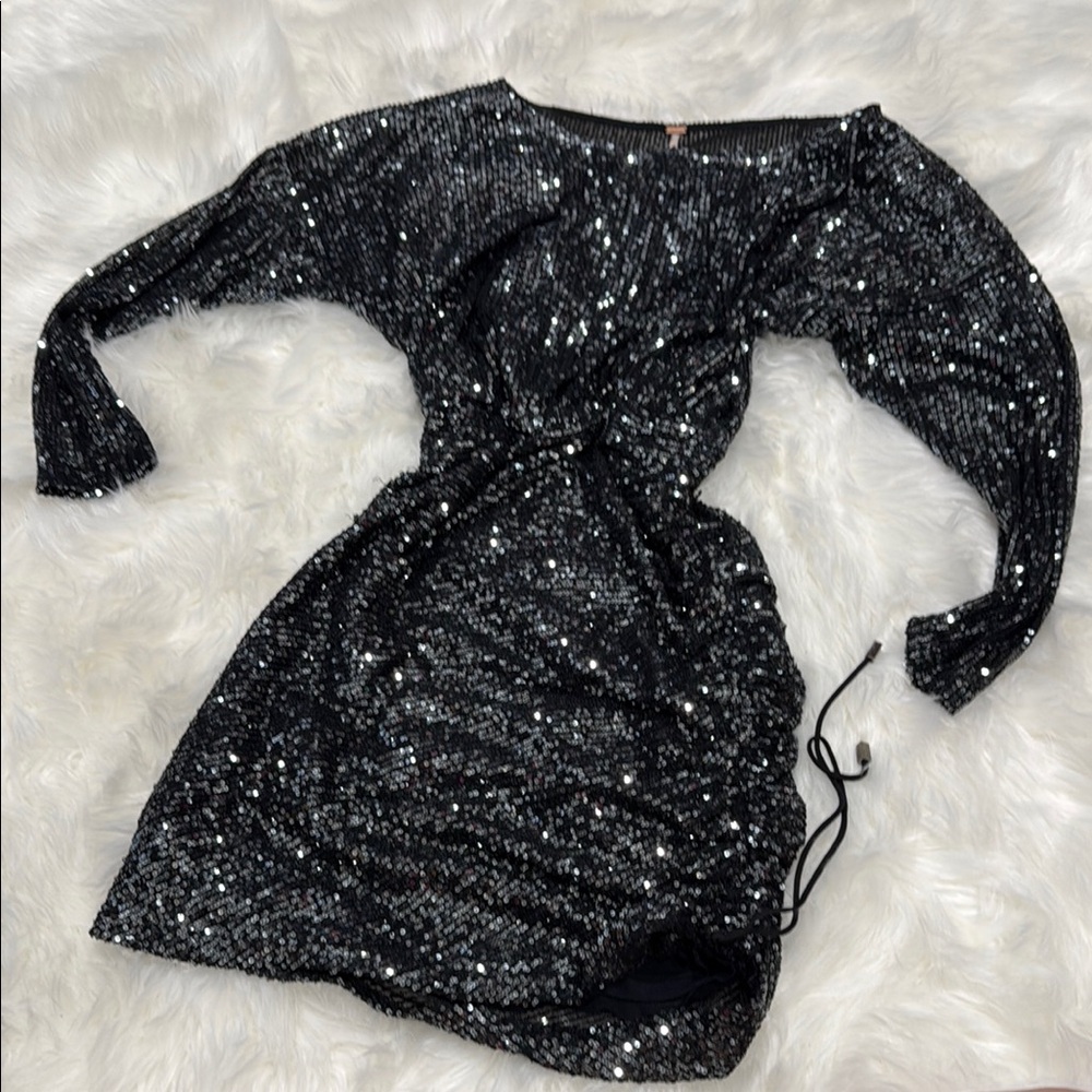 Black Sequin Dress